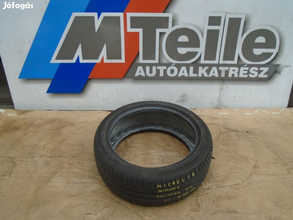 [GYÁRI BONTOTT] MICHELIN  PRIMACY 3 | 205/45R17 | 2821; 5mm